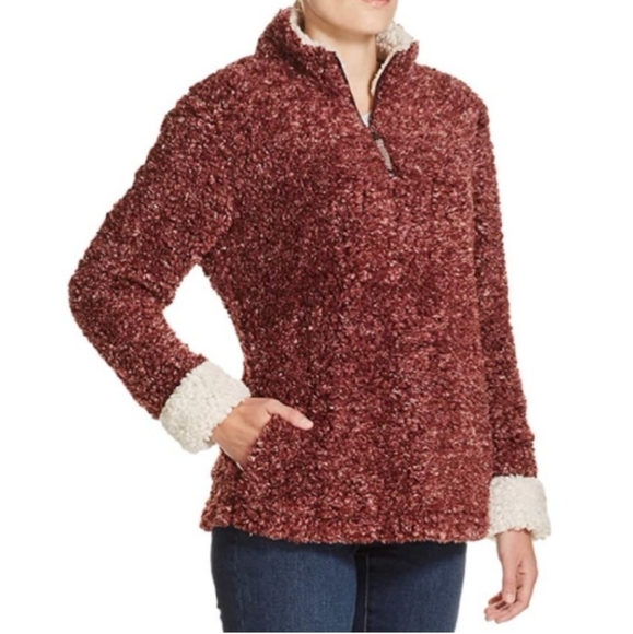 Original Weatherproof women's wine pullover size (S) - Picture 1 of 11